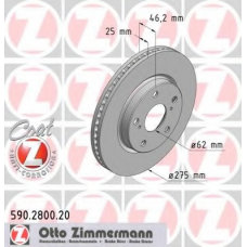 590.2800.20 ZIMMERMANN Тормозной диск