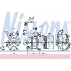 89051 NISSENS Компрессор, кондиционер