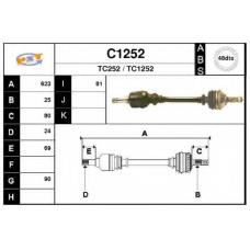 C1252 SNRA Приводной вал