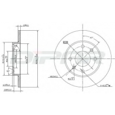 DFD1008 DITAS Тормозной диск