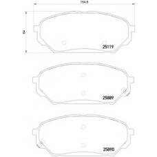 T2306 PAGID Комплект тормозных колодок, дисковый тормоз