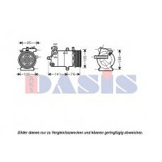 850374N AKS DASIS Компрессор, кондиционер