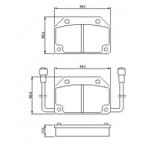 0 986 465 733 BOSCH Комплект тормозных колодок, дисковый тормоз