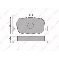 BD-7517 LYNX Bd-7517 колодки тормозные задние toyota camry(v20) 99-01