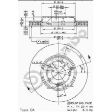 09.8411.10 BREMBO Тормозной диск