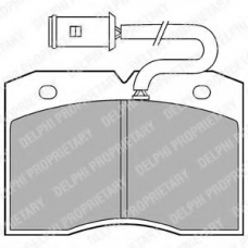 LP863 DELPHI Комплект тормозных колодок, дисковый тормоз