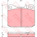 GDB242 TRW Комплект тормозных колодок, дисковый тормоз