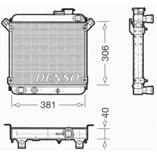 DRM09004 DENSO Радиатор, охлаждение двигателя
