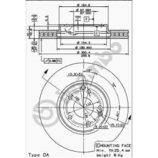 09.8304.20 BREMBO Тормозной диск