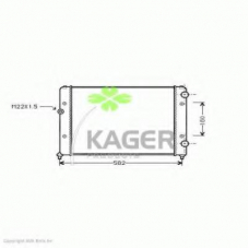 31-1202 KAGER Радиатор, охлаждение двигателя