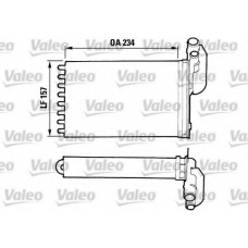 883980 VALEO Теплообменник, отопление салона