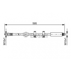 1 987 476 979 BOSCH Тормозной шланг