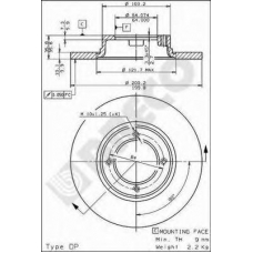 BS 7063 BRECO Тормозной диск