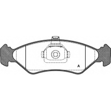 BPA0285.20 OPEN PARTS Комплект тормозных колодок, дисковый тормоз