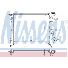 63931 NISSENS Радиатор, охлаждение двигателя
