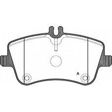 BPA0768.00 OPEN PARTS Комплект тормозных колодок, дисковый тормоз