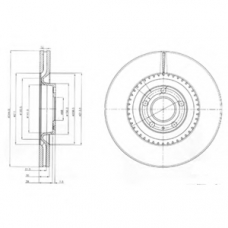 BG9003 DELPHI Тормозной диск