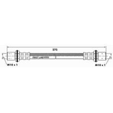 FBH6460 FIRST LINE Тормозной шланг