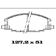 BL1338A2 FTE Комплект тормозных колодок, дисковый тормоз