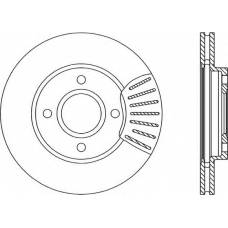 BDA1739.20 OPEN PARTS Тормозной диск