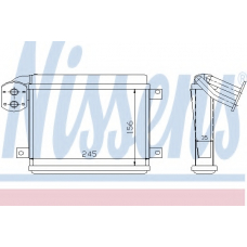 73386 NISSENS Теплообменник, отопление салона