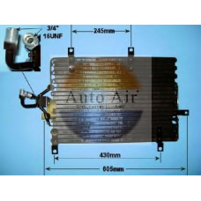 16-2035 AUTO AIR GLOUCESTER Конденсатор, кондиционер