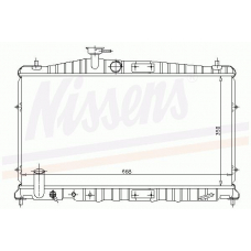 68100 NISSENS Радиатор, охлаждение двигателя