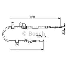 1 987 482 079 BOSCH Трос, стояночная тормозная система