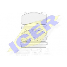 151404-202 ICER Комплект тормозных колодок, дисковый тормоз