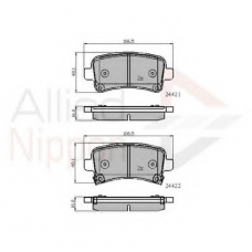 ADB31795 COMLINE Комплект тормозных колодок, дисковый тормоз