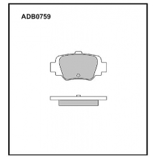 ADB0759 Allied Nippon Тормозные колодки