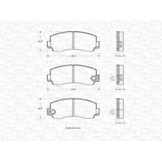 363702160695 MAGNETI MARELLI Комплект тормозных колодок, дисковый тормоз