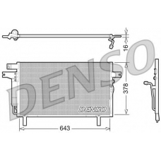 DCN46016 DENSO Конденсатор, кондиционер