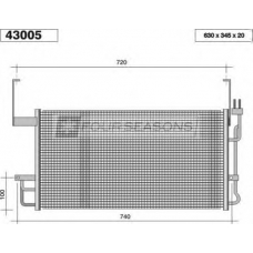 F4-43005 STANDARD Конденсатор, кондиционер