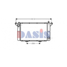 181620N AKS DASIS Радиатор, охлаждение двигателя
