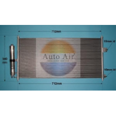 16-6219 AUTO AIR GLOUCESTER Конденсатор, кондиционер