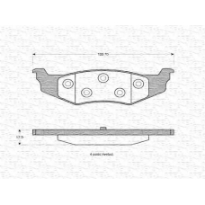 363702160632 MAGNETI MARELLI Комплект тормозных колодок, дисковый тормоз