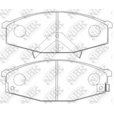 PN2383 NiBK Комплект тормозных колодок, дисковый тормоз