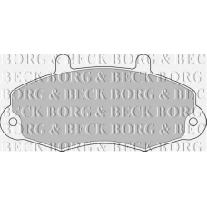 BBP1107 BORG & BECK Комплект тормозных колодок, дисковый тормоз