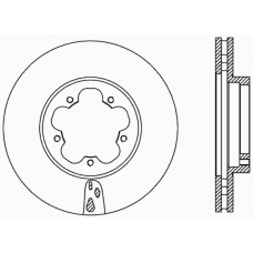 BDA2368.20 OPEN PARTS Тормозной диск