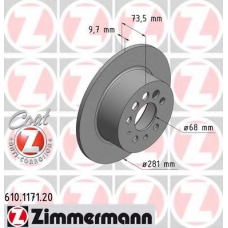 610.1171.20 ZIMMERMANN Тормозной диск