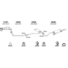 940442S TESH Exhaust system