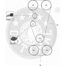 SK-1507 OPTIMAL Комплект ремня грм