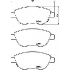 8DB 355 020-881 HELLA Комплект тормозных колодок, дисковый тормоз