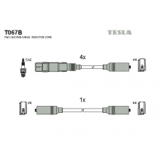 T067B TESLA Комплект проводов зажигания