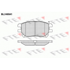BL2480A1 FTE Комплект тормозных колодок, дисковый тормоз