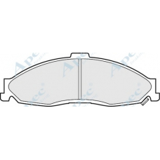 PAD1181 APEC Комплект тормозных колодок, дисковый тормоз