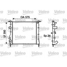 732338 VALEO Радиатор, охлаждение двигателя