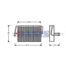 820203N AKS DASIS Испаритель, кондиционер