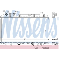 68147 NISSENS Радиатор, охлаждение двигателя